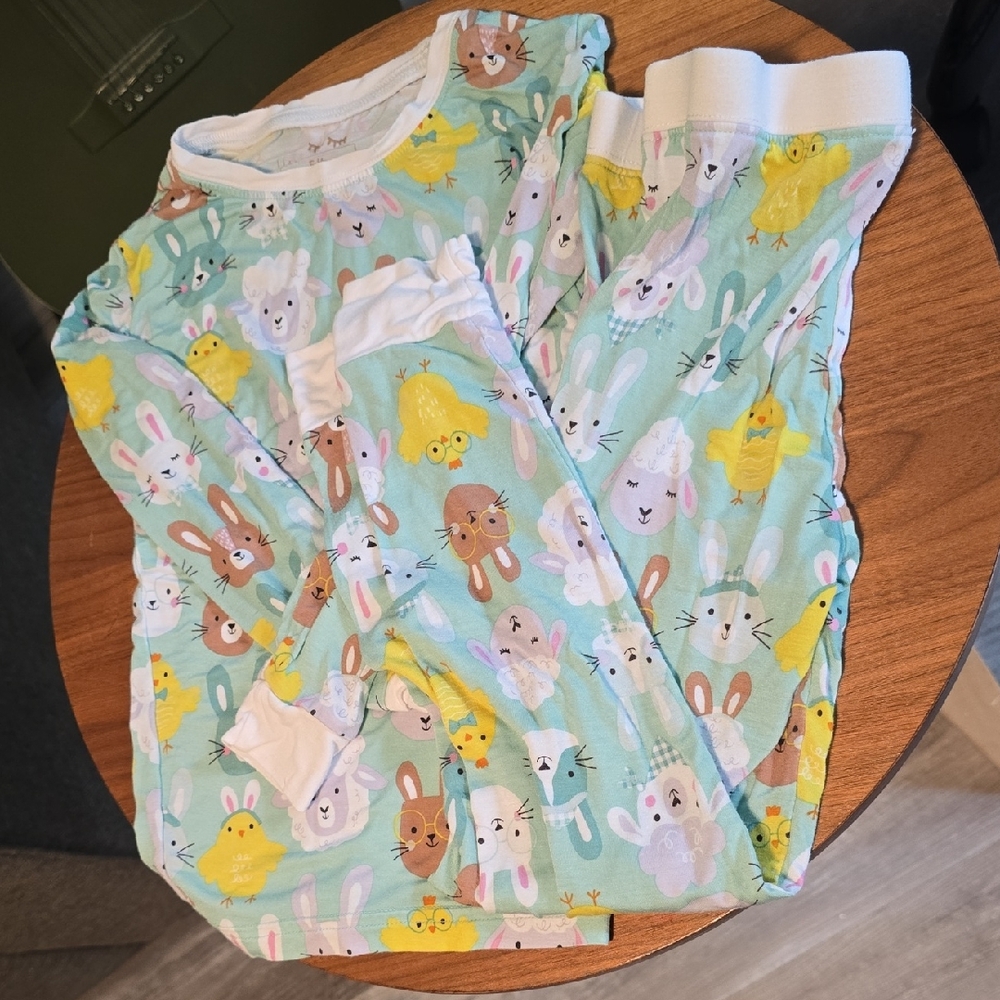 Kids Animal Print Pajamas - Green